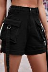 Solid-Color-Cargo-Denim-Shorts-4