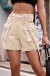 Solid-Color-Cargo-Denim-Shorts-4