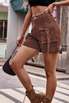 Solid-Color-Cargo-Denim-Shorts-4