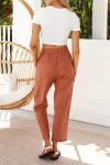 Solid-Color-Elastic-Waist-Long-Pants-a1