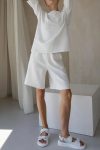 Solid-Color-Half-Sleeve-T-shirt-Cotton-Two-piece-Shorts-Set-9