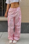 Solid-Color-High-Waist-Cargo-Pants-1