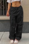 Solid-Color-High-Waist-Cargo-Pants-1