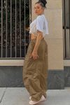 Solid-Color-High-Waist-Cargo-Pants-1