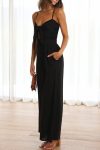 Solid-Color-Knot-front-Wide-Leg-Cami-Jumpsuits-1