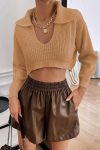 Solid-Color-Lapel-Crop-Top-3