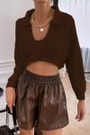 Solid-Color-Lapel-Crop-Top-3