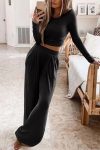 Solid-Color-Ribbed-Crop-Top-Long-Pants-Set-4