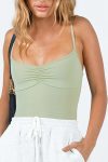 Solid-Color-Sleeveless-Ruched-Bodysuit-1