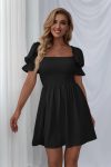 Solid-Color-Squard-Neck-Mini-Dress-black1