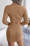 Solid-Color-Twist-knitted-Two-Piece-Skirt-Set-4