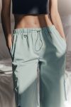 Solid-Drawstring-Large-Pocket-Cargo-Pants-3