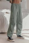 Solid-Drawstring-Large-Pocket-Cargo-Pants-3