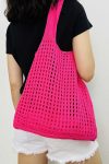 Solid-Hollow-Out-Knit-Shoulder-Bag-2