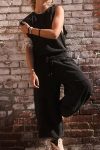 Solid-Sleeveless-Drawstring-High-Waist-Jumpsuits-2