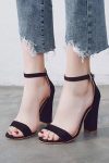 SolidAnkleStrapHighHeelSandals10