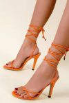 SolidColorLace-UpHighHeelSandals1