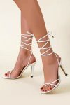 SolidColorLace-UpHighHeelSandals1