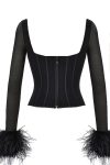 Square-Neck-Corset-Fuzzy-Crop-Top-2