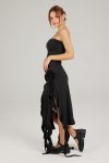 Strapless-Fringe-Split-Midi-Dress-2