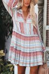 Striped-Print-Patchwork-Tiered-Dress-4