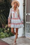 Striped-Print-Patchwork-Tiered-Dress-4