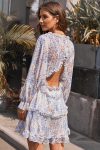 V-Neck-Floral-Print-Waisted-Tiered-Dress-5