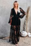 V-Neck-Lace-Patchwork-Split-Maxi-Dress-1