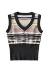 V-Neck-Striped-Waisted-Knitted-Tank-3