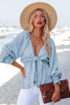 V-Neck-Tie-Front-Washed-Denim-Tops-3