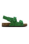 VelcroCheckedFlatformSandals-Green