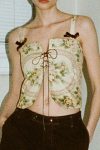 Vintage-Floral-Print-Bow-tie-Strappy-Crop-Top-4