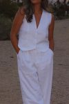 White-Button-Down-Tank-Top-Long-Pants-Set-5