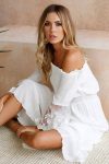 White-Off-Shoulder-Lace-Puff-Sleeve-Dress-1