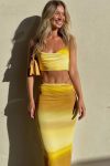 Yellow-Gradient-Halter-Crop-Top-Midi-Skirts-Set-1